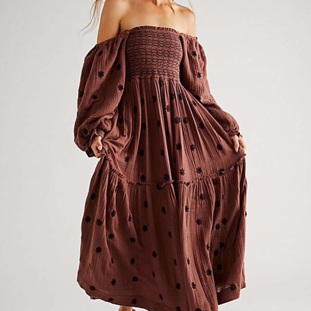 Free People Dahlia embroidered dress
